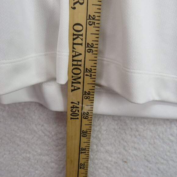 New Nike Golf Polo Shirt Mens Size Large Mavericks White Black Burgundy Red Logo - Picture 8 of 8